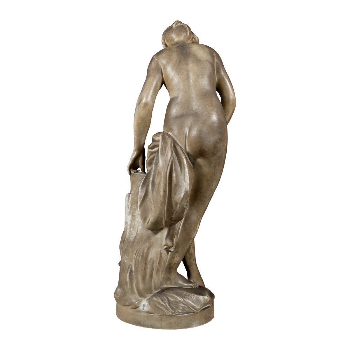 Fabrication du XIX - par Étienne-Maurice Falconet (Paris 1716 - Paris 1791) - La Baigneuse.-photo-3