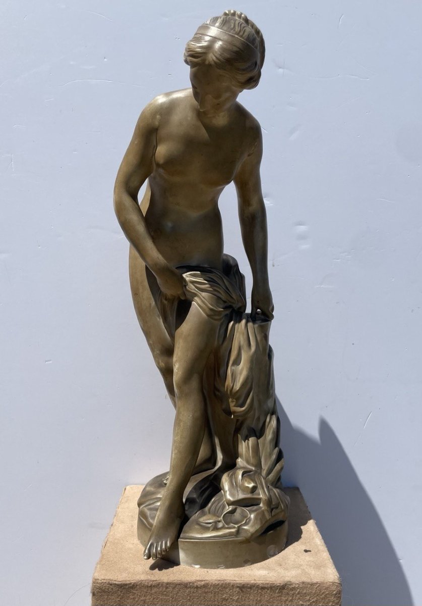 Fabrication du XIX - par Étienne-Maurice Falconet (Paris 1716 - Paris 1791) - La Baigneuse.-photo-4