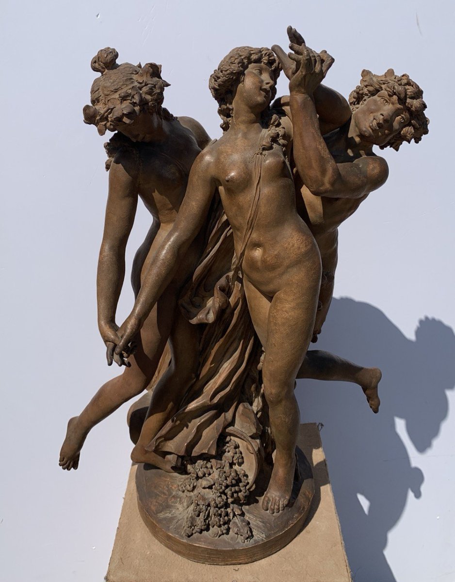 Sculpteur français (XIXe siècle) - Bacchanale.-photo-4