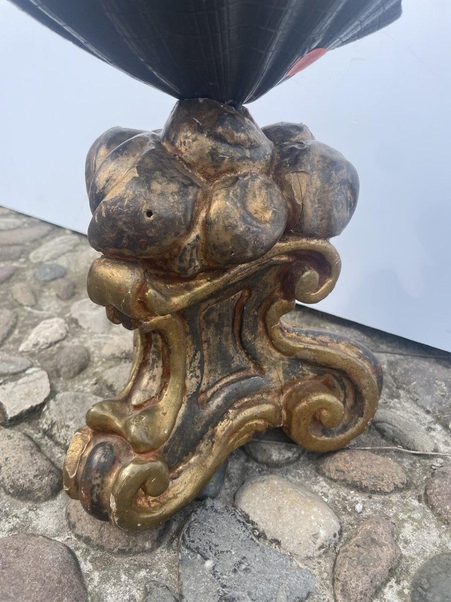 Sculpteur italien (XVIIe-XVIIIe siècle) - Triton jouant du conque.-photo-2
