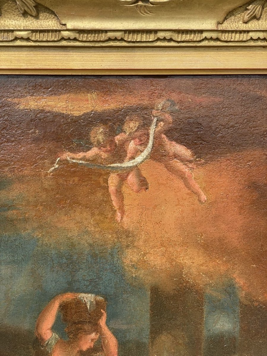 Atelier de Sebastiano Ricci (Belluno 1659 - Venise 1734) - L'Adoration des bergers.-photo-1