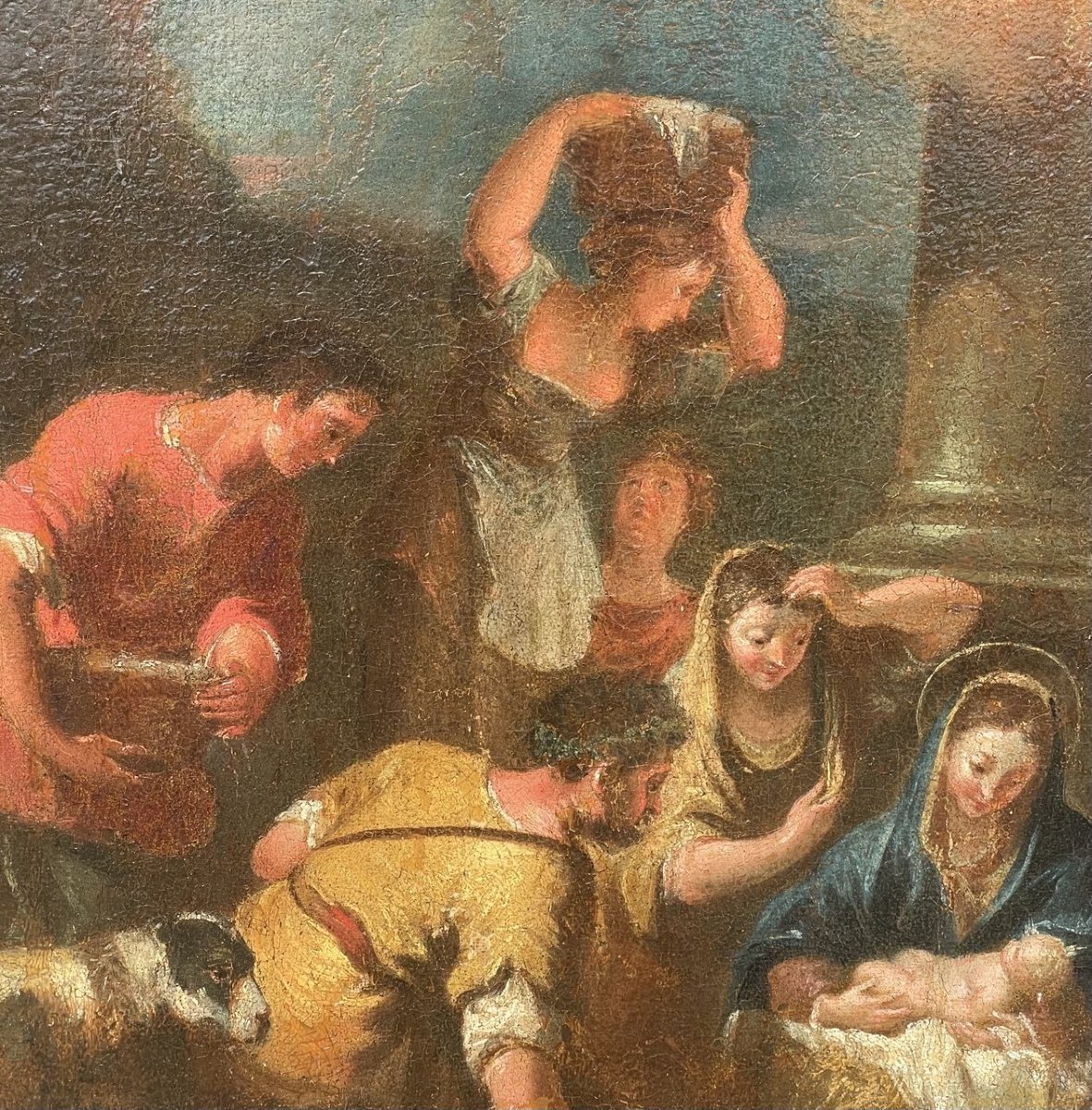 Atelier de Sebastiano Ricci (Belluno 1659 - Venise 1734) - L'Adoration des bergers.-photo-2