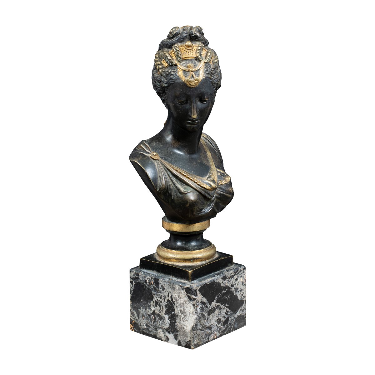 Italian Sculptor (early 19th Century) - Bust Of A Woman.-photo-2