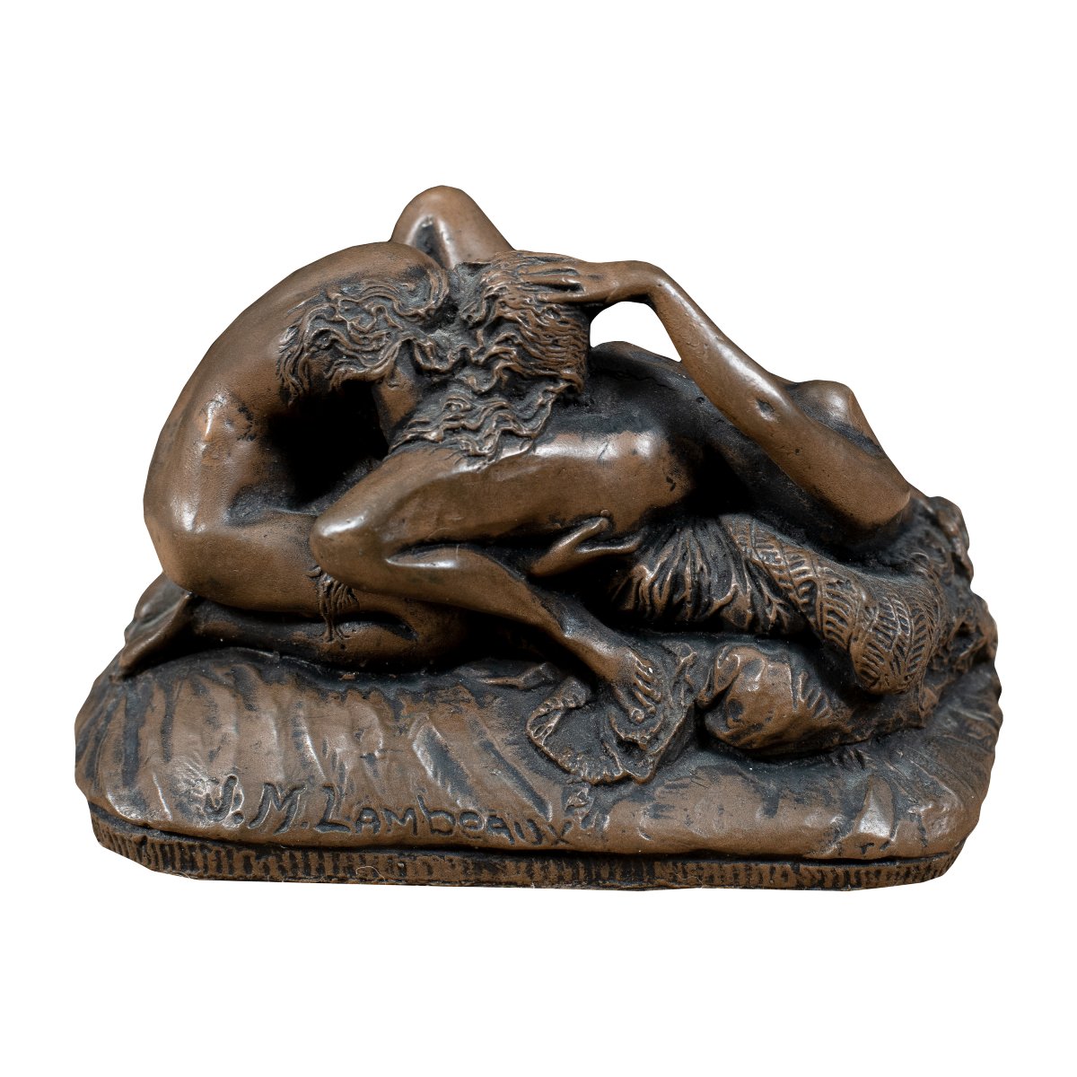 Jef Lambeaux (antwerp 1852 - Brussels 1908) - Erotic Scene.-photo-4