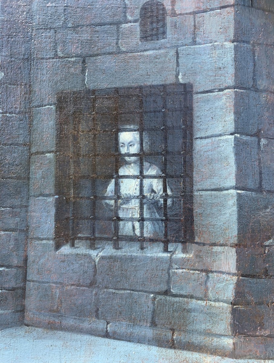 Peintre français (XVIIIe siècle) - Joseph en prison.-photo-1