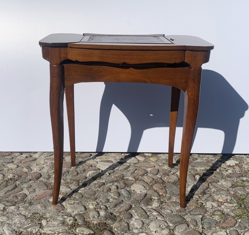 Fold-out Worktable With Tray Top And Reading Stand. Italy, Late 18th Century.-photo-1