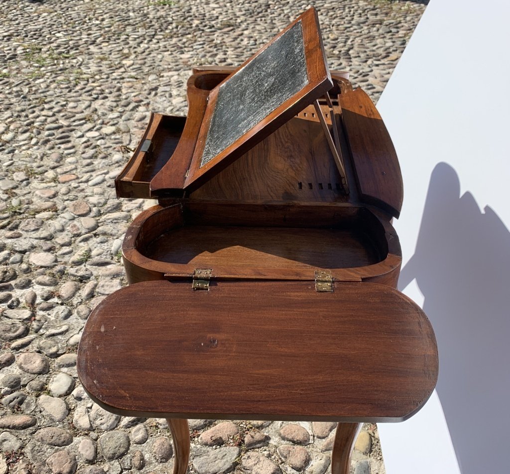 Fold-out Worktable With Tray Top And Reading Stand. Italy, Late 18th Century.-photo-3