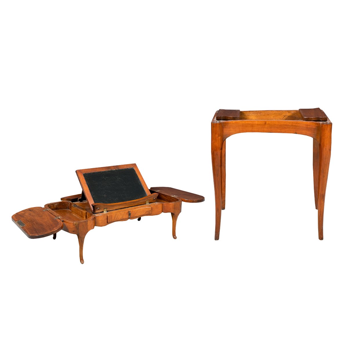 Fold-out Worktable With Tray Top And Reading Stand. Italy, Late 18th Century.
