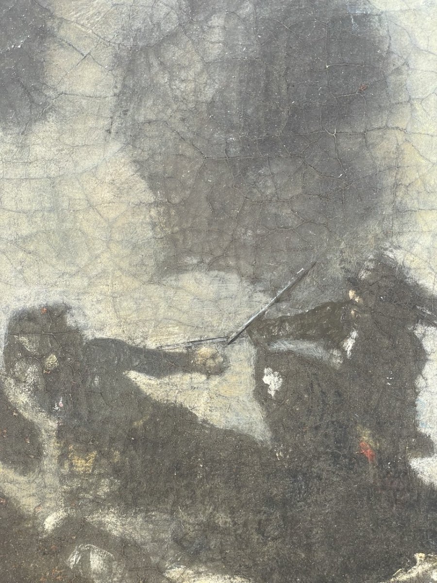 Cercle de Jacques Courtois, dit Borgognone (Saint-Hyppolite 1621 - Rome 1676) - Bataille.-photo-2
