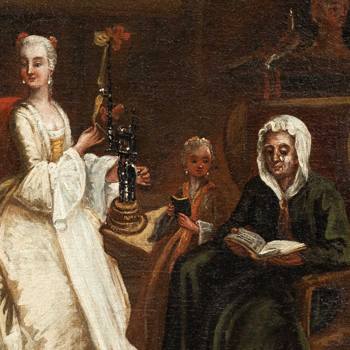 Workshop Of Pietro Longhi (venice 1702 – Venice 1785) - The Declaration Of Love.-photo-2