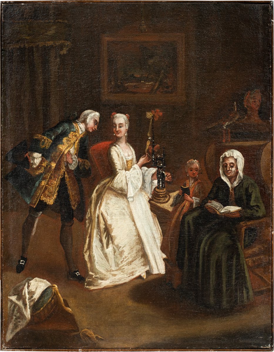 Workshop Of Pietro Longhi (venice 1702 – Venice 1785) - The Declaration Of Love.