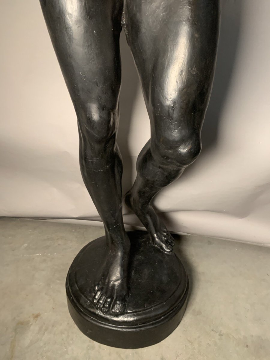 Venetian Sculptor (19th Century) - Black Man Holding A Torch.-photo-3