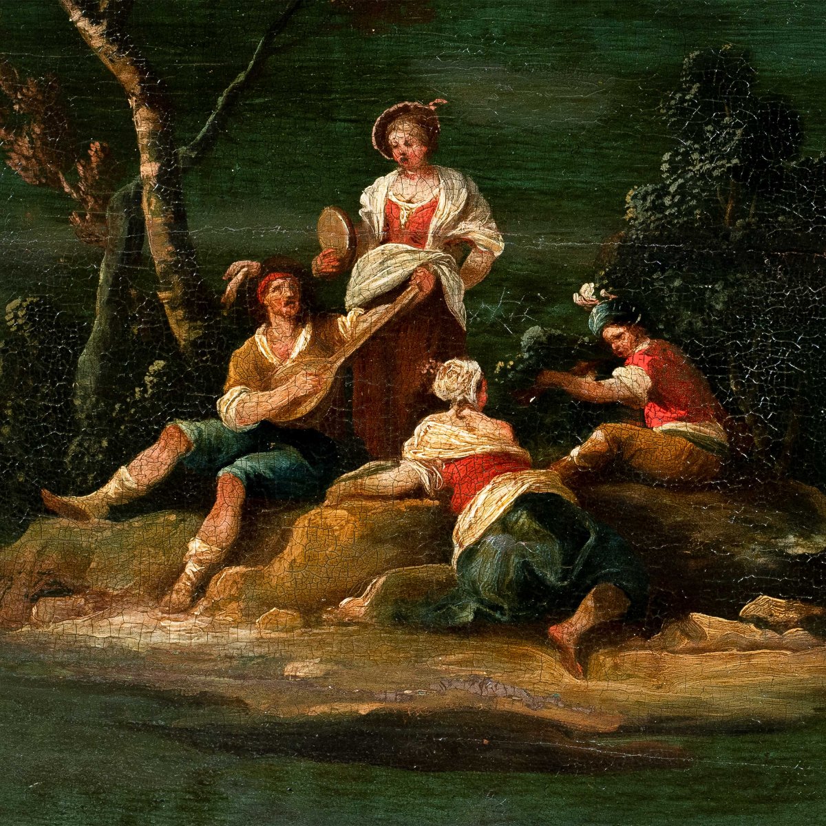 Venetian Painter (18th Century) - Country Festival Scene.-photo-2