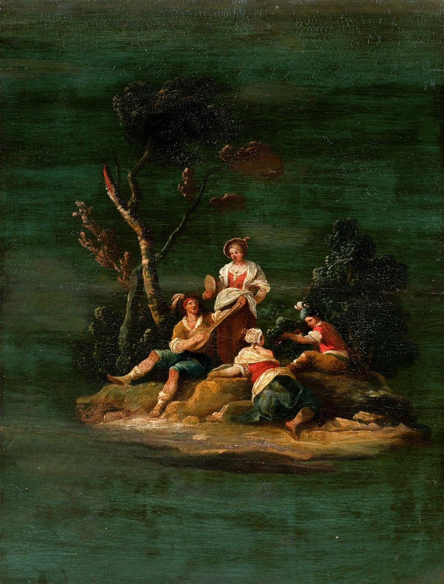 Venetian Painter (18th Century) - Country Festival Scene.
