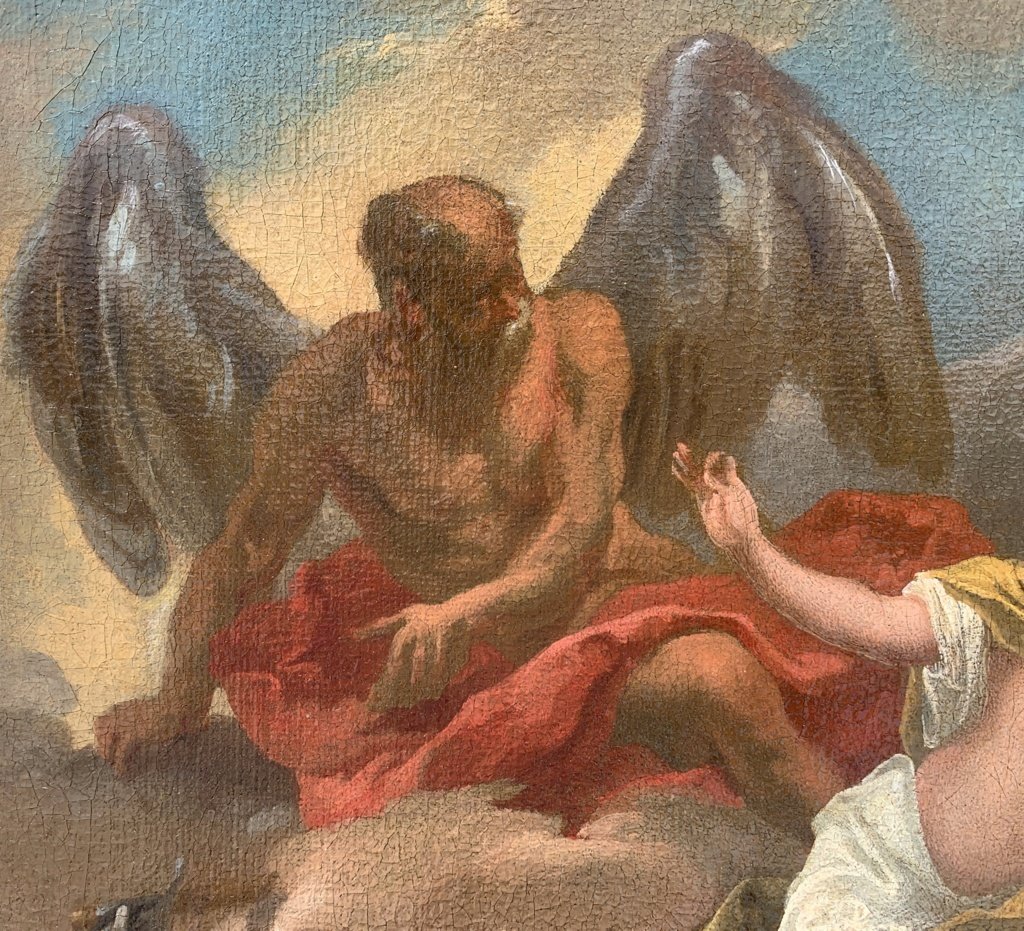 Entourage de Sebastiano Ricci (Belluno 1659 - Venise 1734) - Le Temps et la Jeunesse.-photo-2