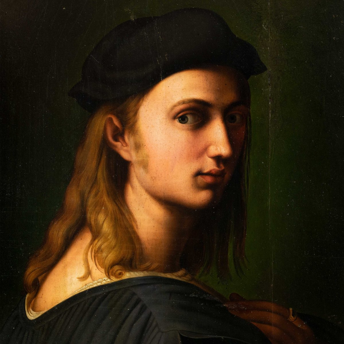 Disciple de Raphaël (Urbino 1483 - Rome 1520) - Portrait de Bindo Altoviti.-photo-2