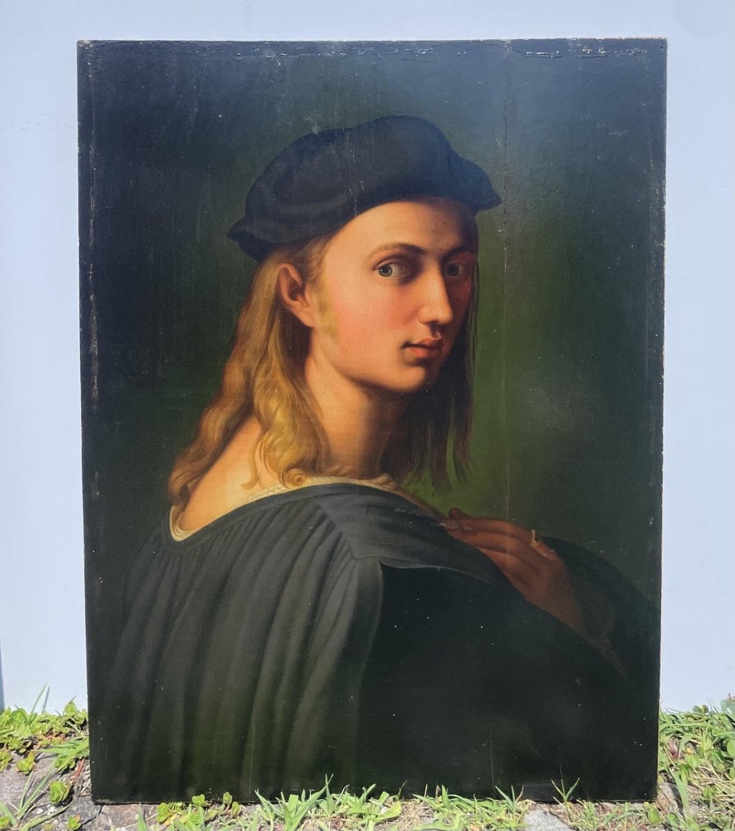 Disciple de Raphaël (Urbino 1483 - Rome 1520) - Portrait de Bindo Altoviti.-photo-4