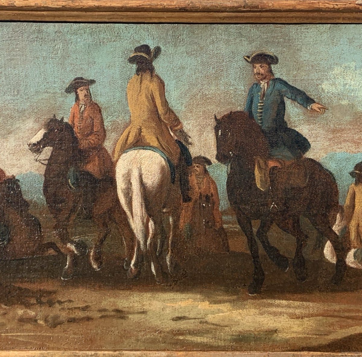 Giuseppe Zais (Forno di Canale 1709 - Trévise 1784) - Paysage avec procession de chevaliers.-photo-2