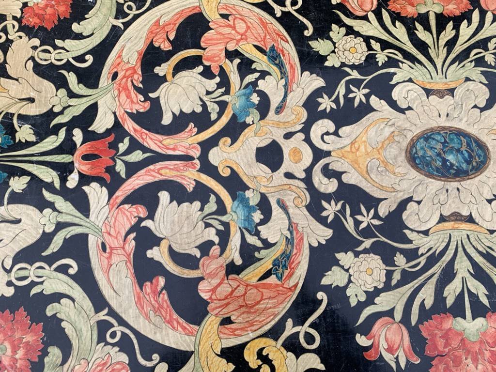 Italian Carved, Lacquered And Painted Writing Table. Italy, 19th–20th Century.-photo-2