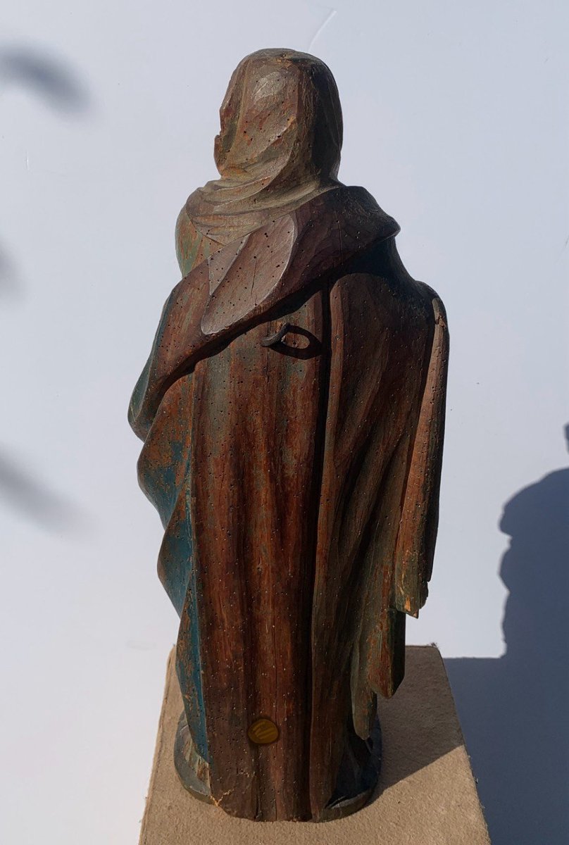 Sculpteur italien (XVIIe-XVIIIe siècle) - Vierge en prière.-photo-1
