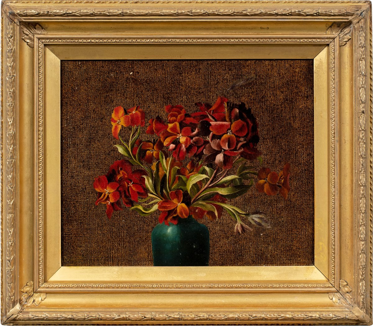 Peintre européen (XIXe-XXe siècle) - Nature morte aux fleurs.