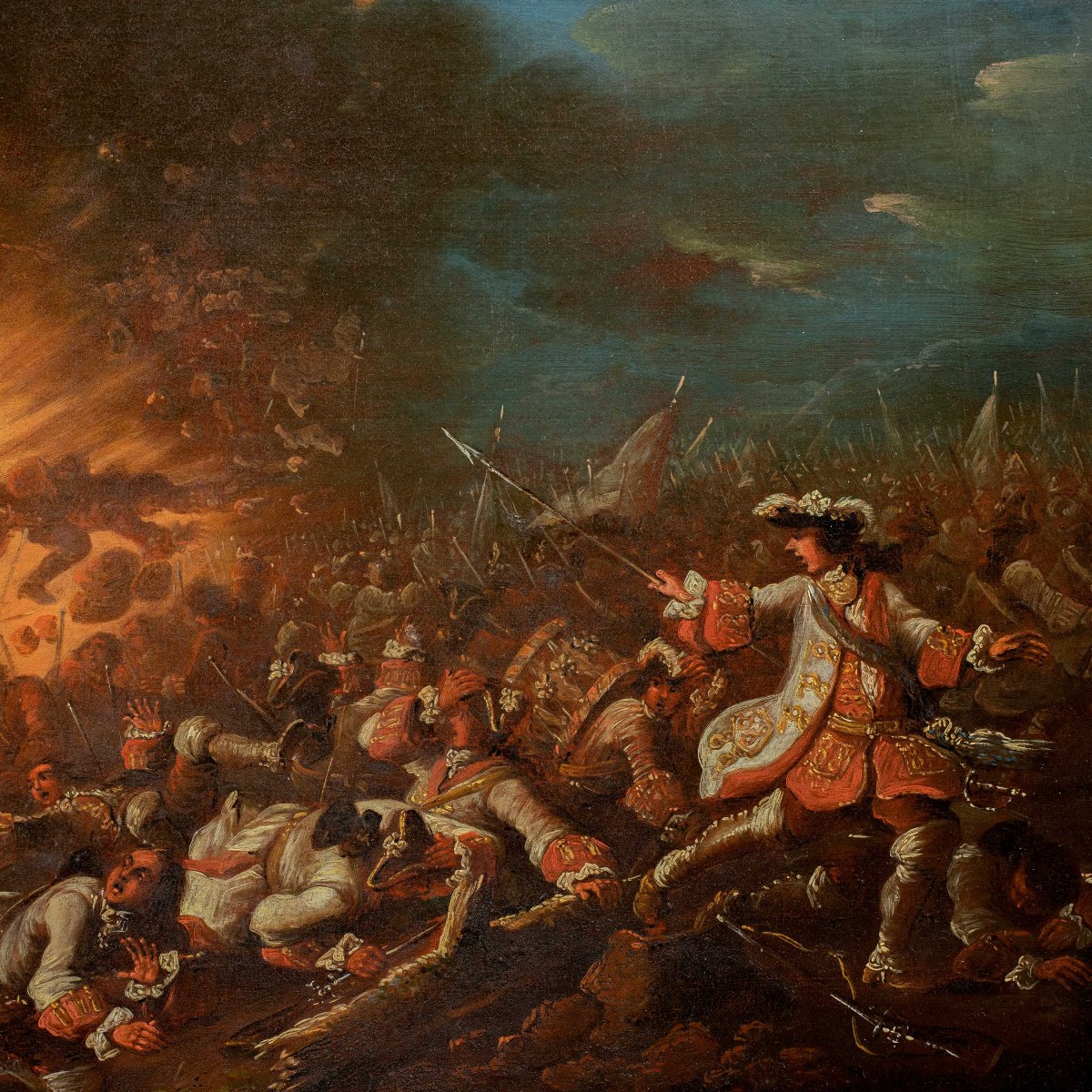 Christian Ludwig, Baron Von Löwenstern (darmstadt 1701–darmstadt 1754) - Clash Between Infantry-photo-2