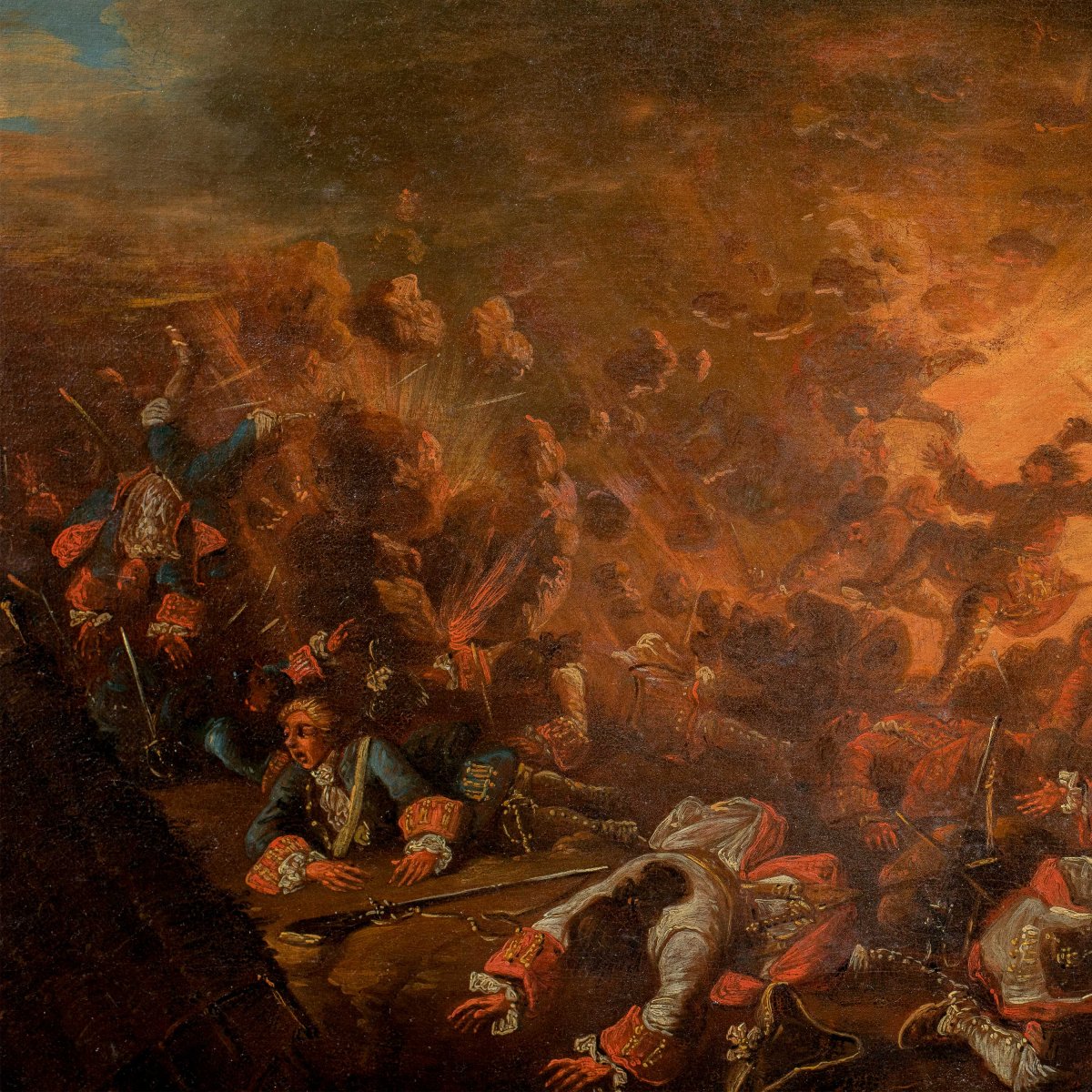 Christian Ludwig, Baron Von Löwenstern (darmstadt 1701–darmstadt 1754) - Clash Between Infantry-photo-3