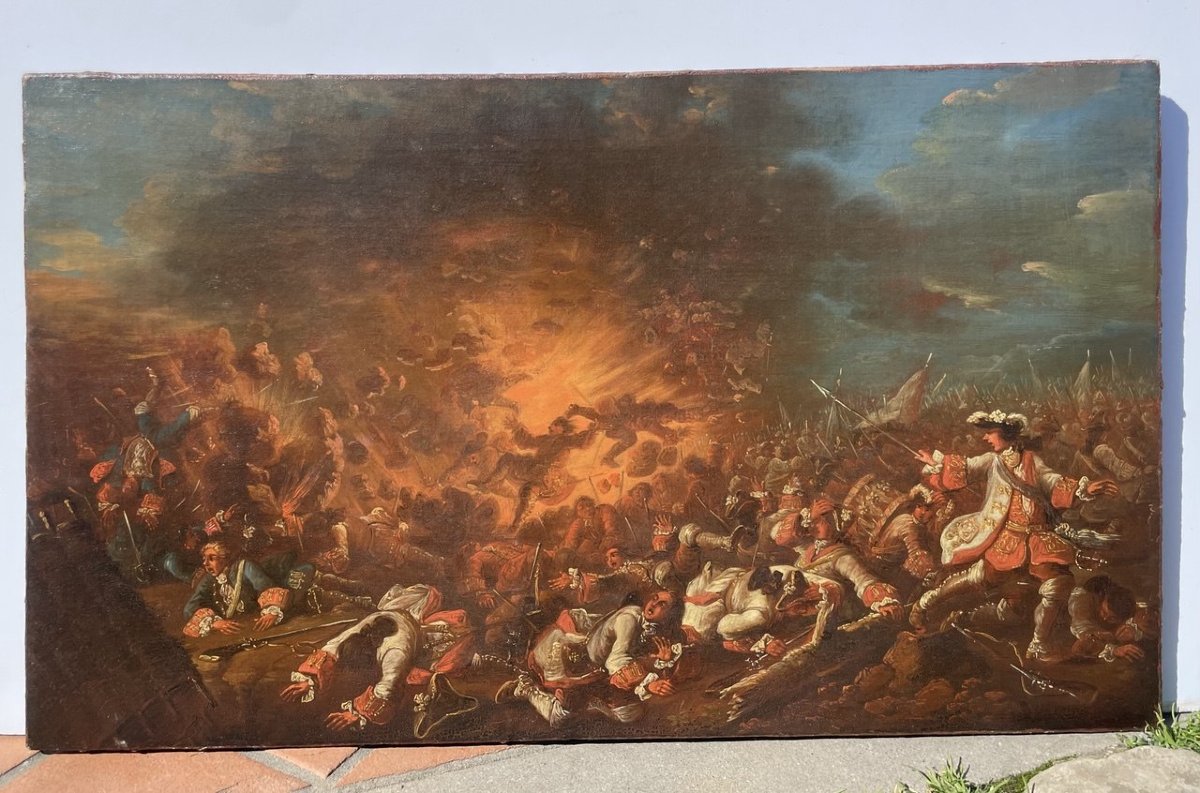 Christian Ludwig, Baron Von Löwenstern (darmstadt 1701–darmstadt 1754) - Clash Between Infantry-photo-1