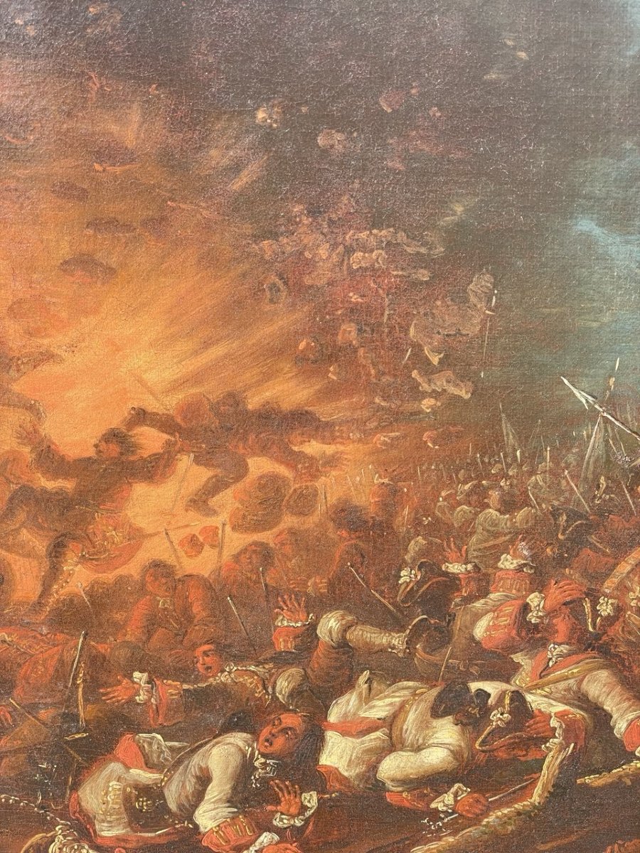 Christian Ludwig, Baron Von Löwenstern (darmstadt 1701–darmstadt 1754) - Clash Between Infantry-photo-2