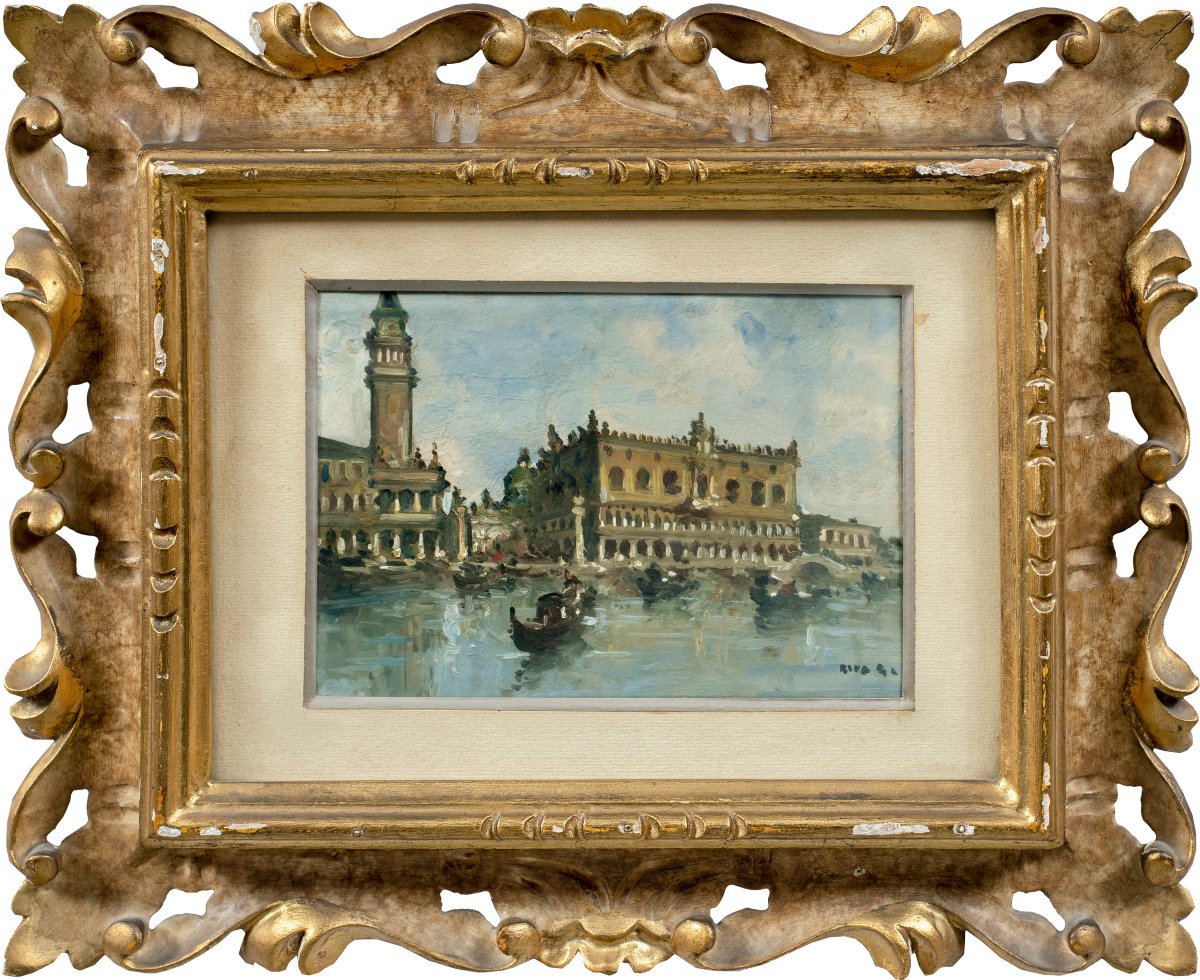 Giovanni Riva (turin 1890 – Turin 1973) – Venice, View Of St. Mark’s Basin.