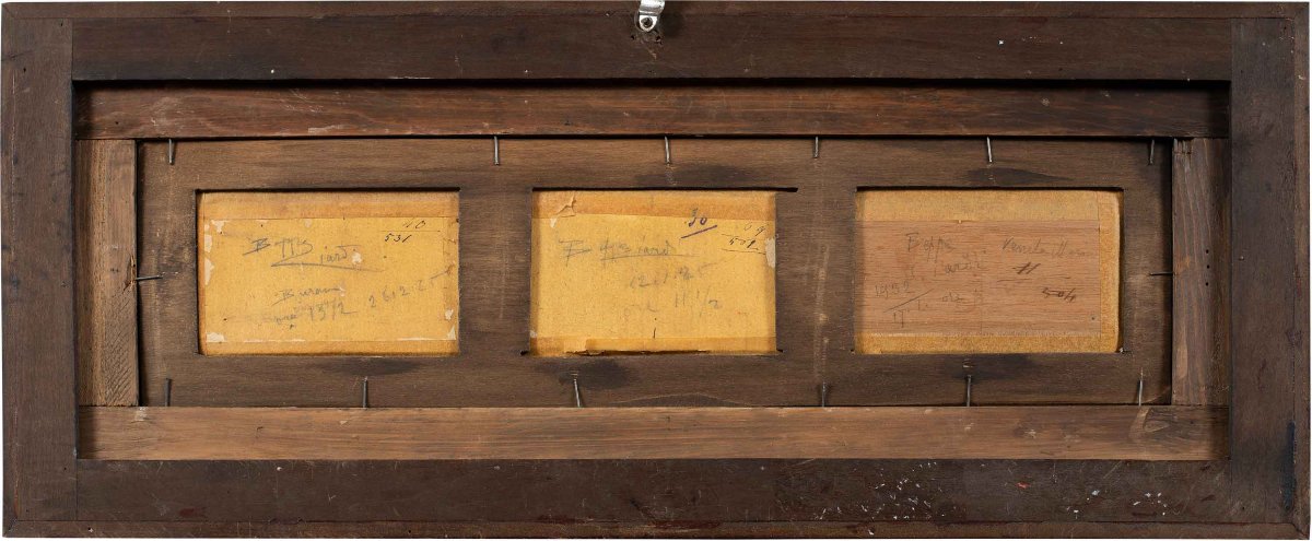 Beppe Ciardi (venice 1875 – Quinto Di Treviso 1932) – Triptych Of Venetian Views.-photo-1