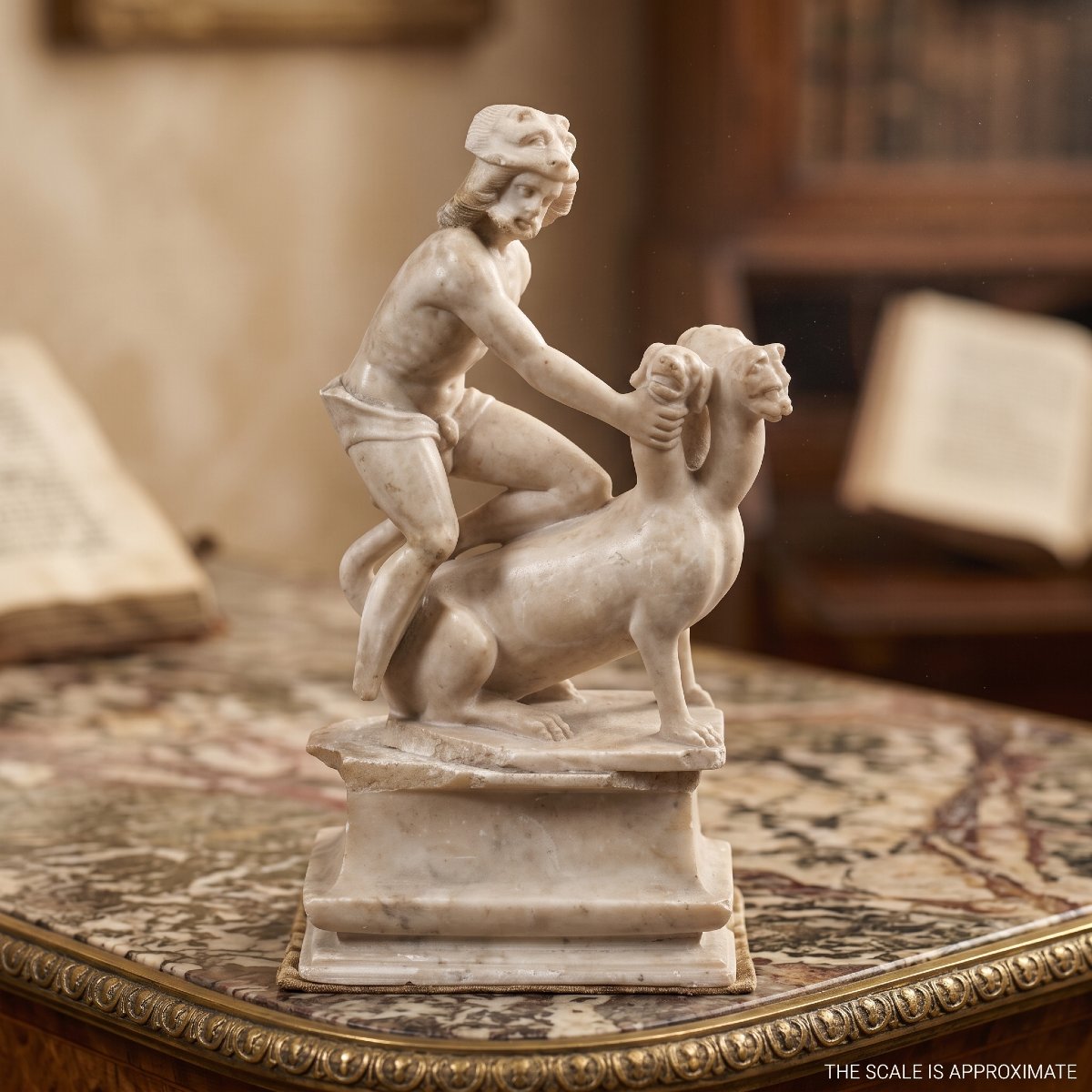 Sculpteur italien (XVIIe siècle) - Hercule et Cerbère.-photo-3