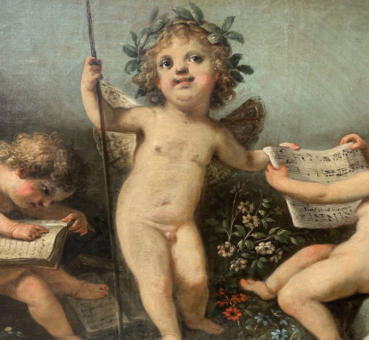 Fedele Fischetti (Naples 1732 - Naples 1792) - Allégorie de la Musique.-photo-3