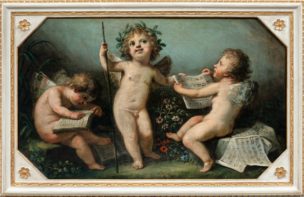 Fedele Fischetti (Naples 1732 - Naples 1792) - Allégorie de la Musique.