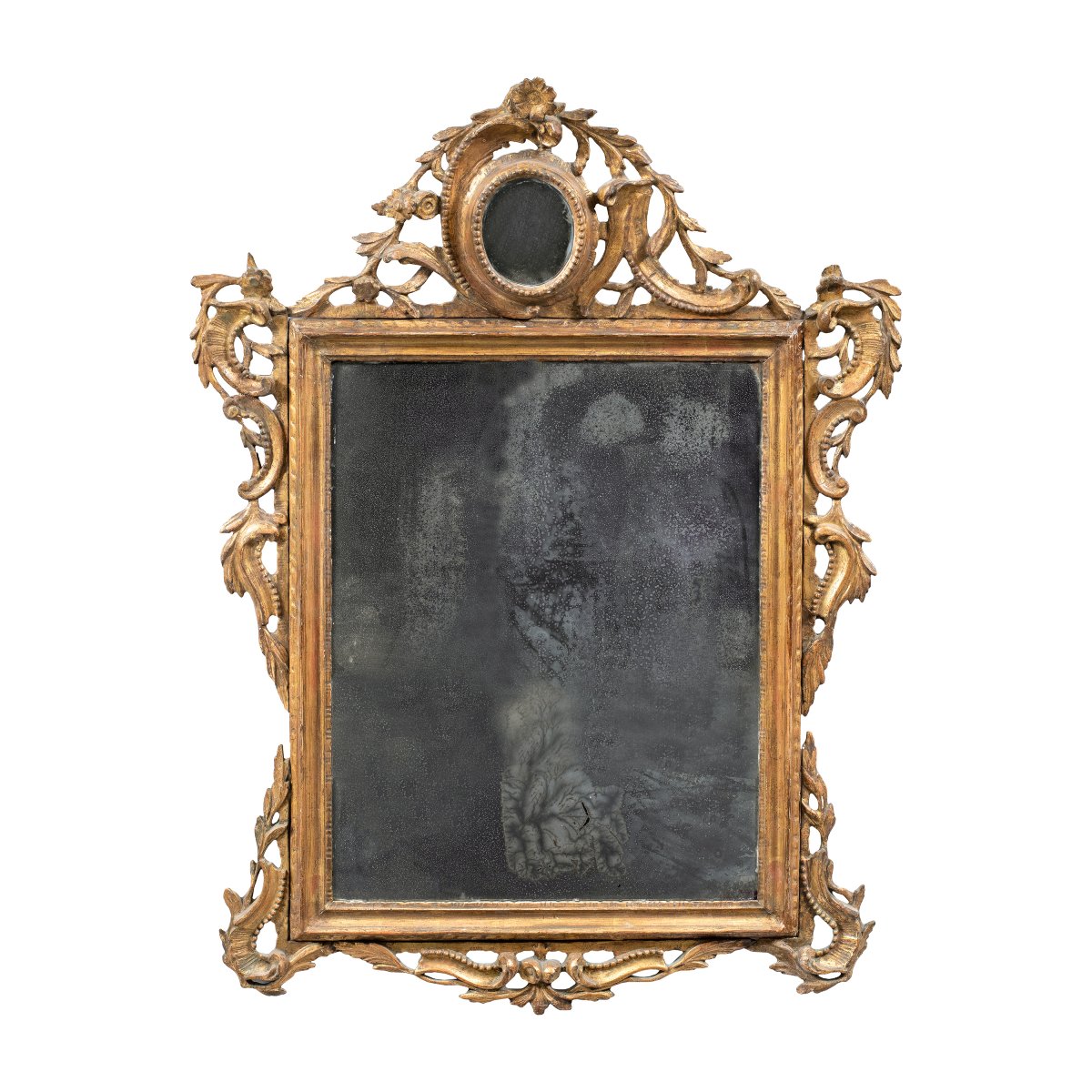 Carved And Gilded Wooden Mirror. Venice, Second Half Of The 18th Century.