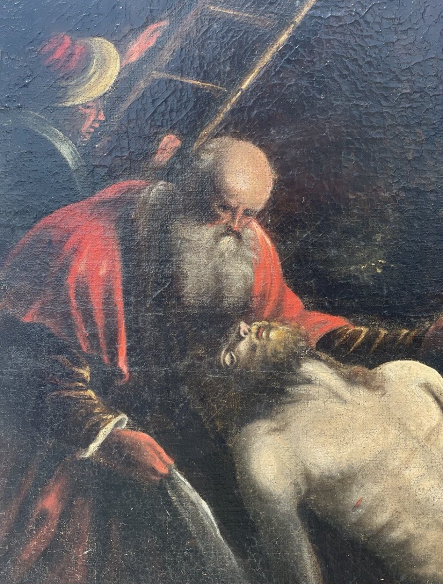 Circle Of Jacopo Bassano (bassano Del Grappa 1510 - 1592) - Lamentation Over The Dead Christ.-photo-3