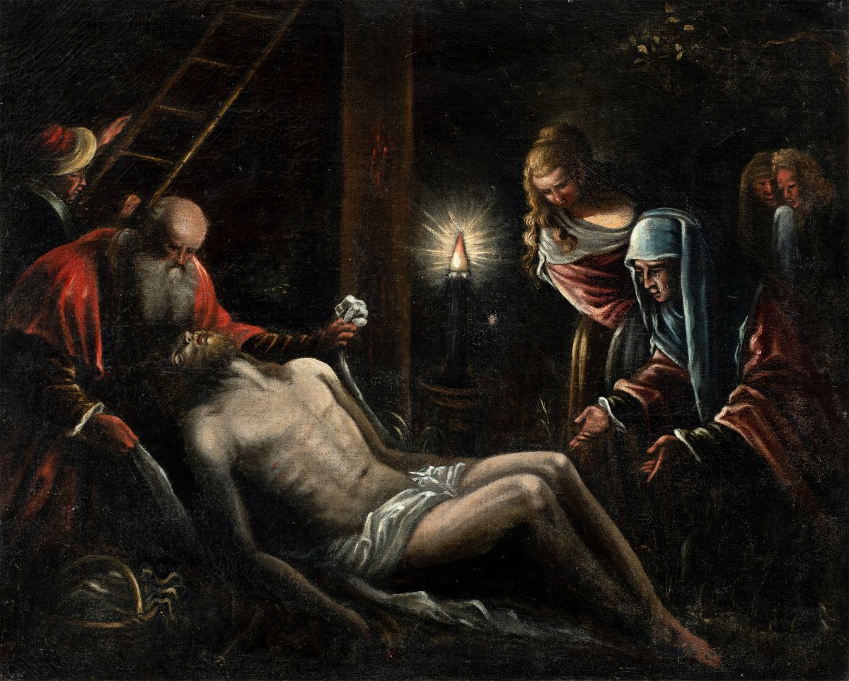 Circle Of Jacopo Bassano (bassano Del Grappa 1510 - 1592) - Lamentation Over The Dead Christ.