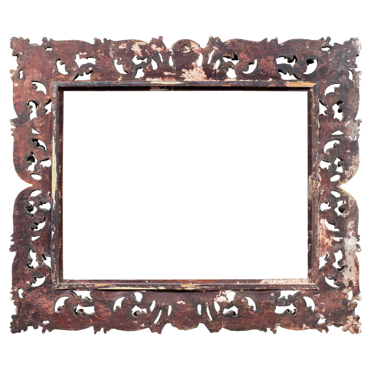 Carved And Gilded Wood Frame. Italy, 19th Century.-photo-4