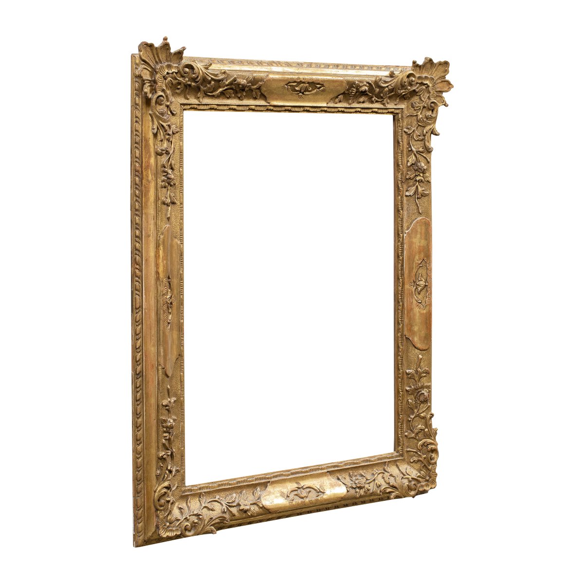Carved And Giltwood Frame. Venetian Production, Early 20th Century.-photo-2