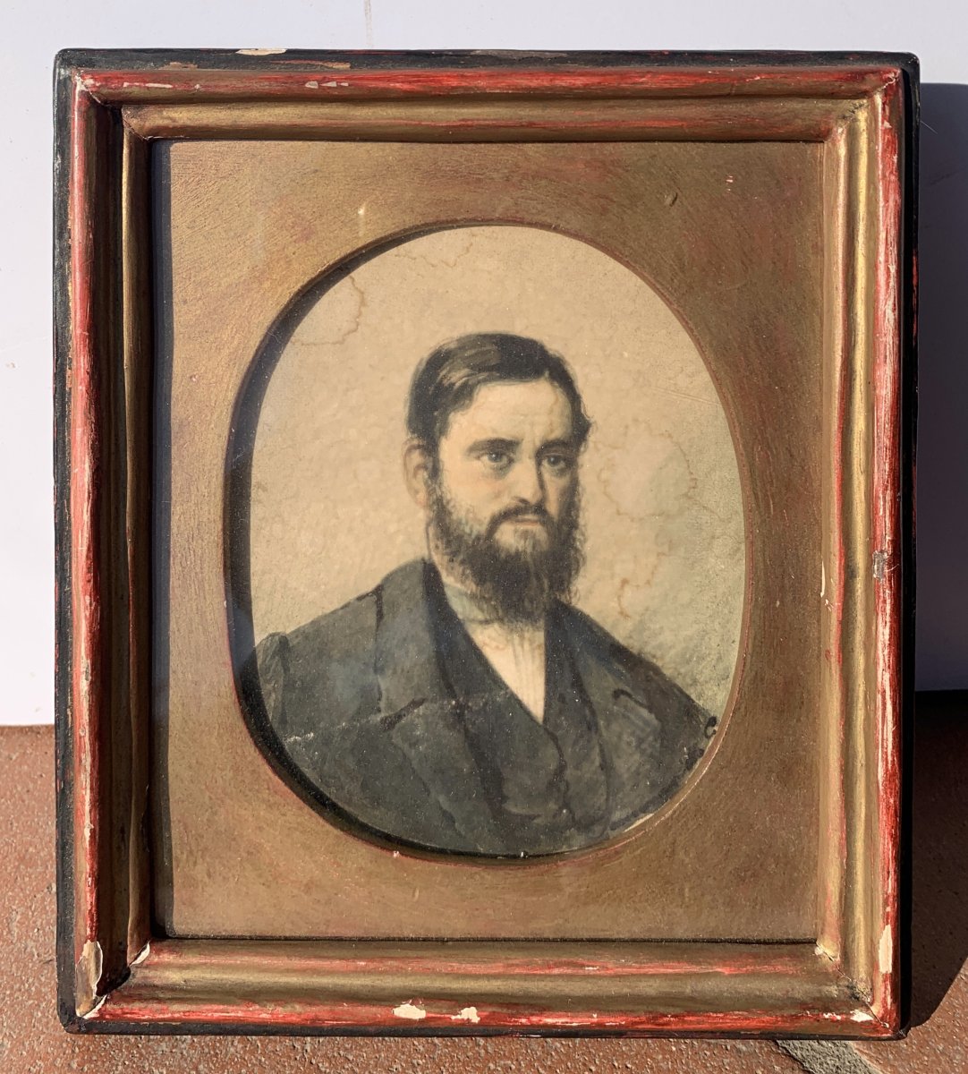 Peintre européen (XIXe siècle) - Portrait d'un gentilhomme.-photo-4