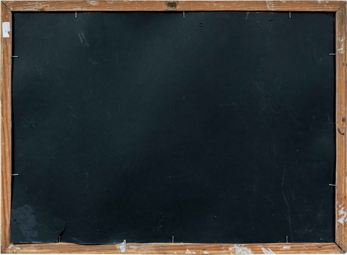 Peintre allemand (XVIIIe-XIXe siècle) - Trompe-l'œil avec documents, gravures et nature morte.-photo-3