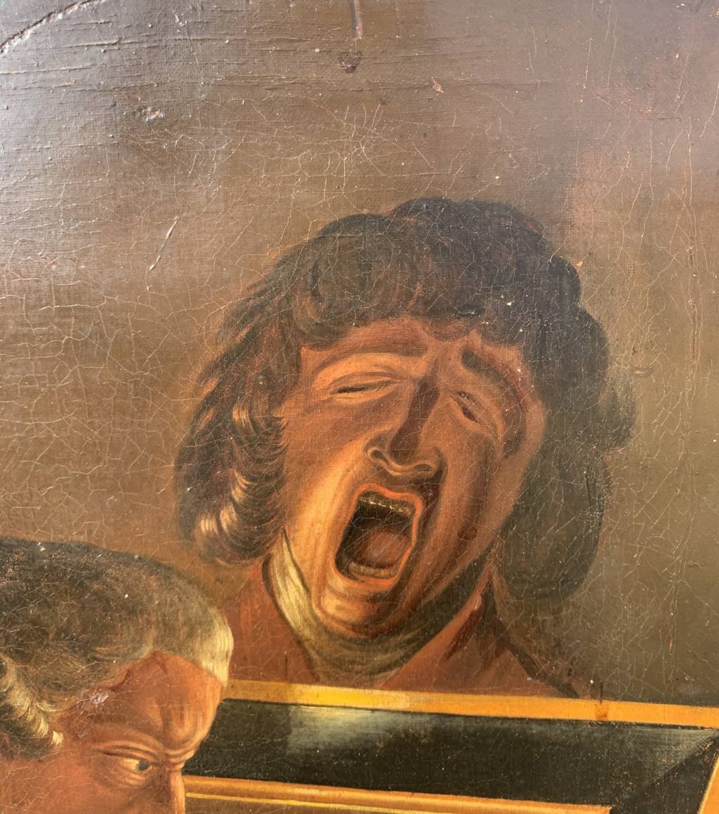 Peintre anglais (fin du XVIIIe siècle) - Le Connaisseur et le Garçon Fatigué.-photo-1