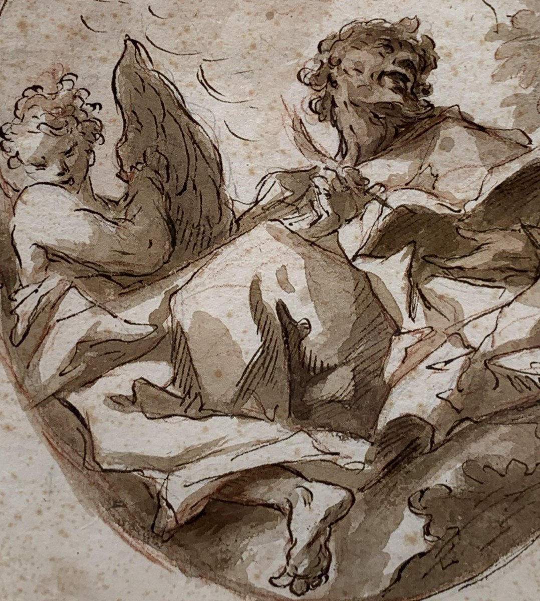 Gaspare Diziani (belluno 1689 - Venice 1767) - Saint Matthew And Saint Luke.-photo-1