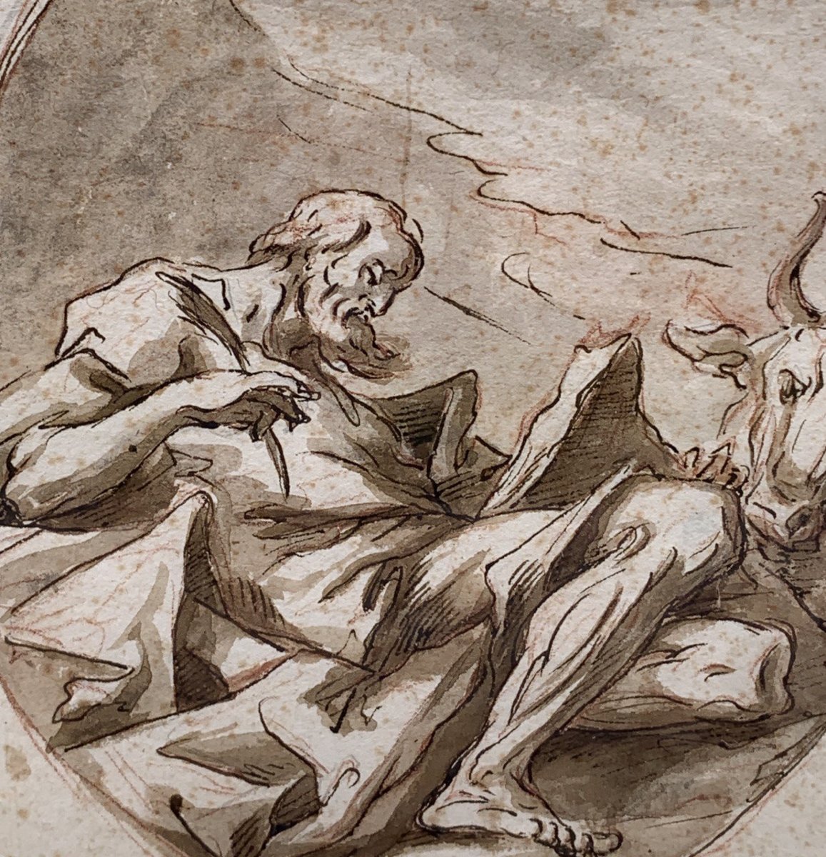 Gaspare Diziani (belluno 1689 - Venice 1767) - Saint Matthew And Saint Luke.-photo-2