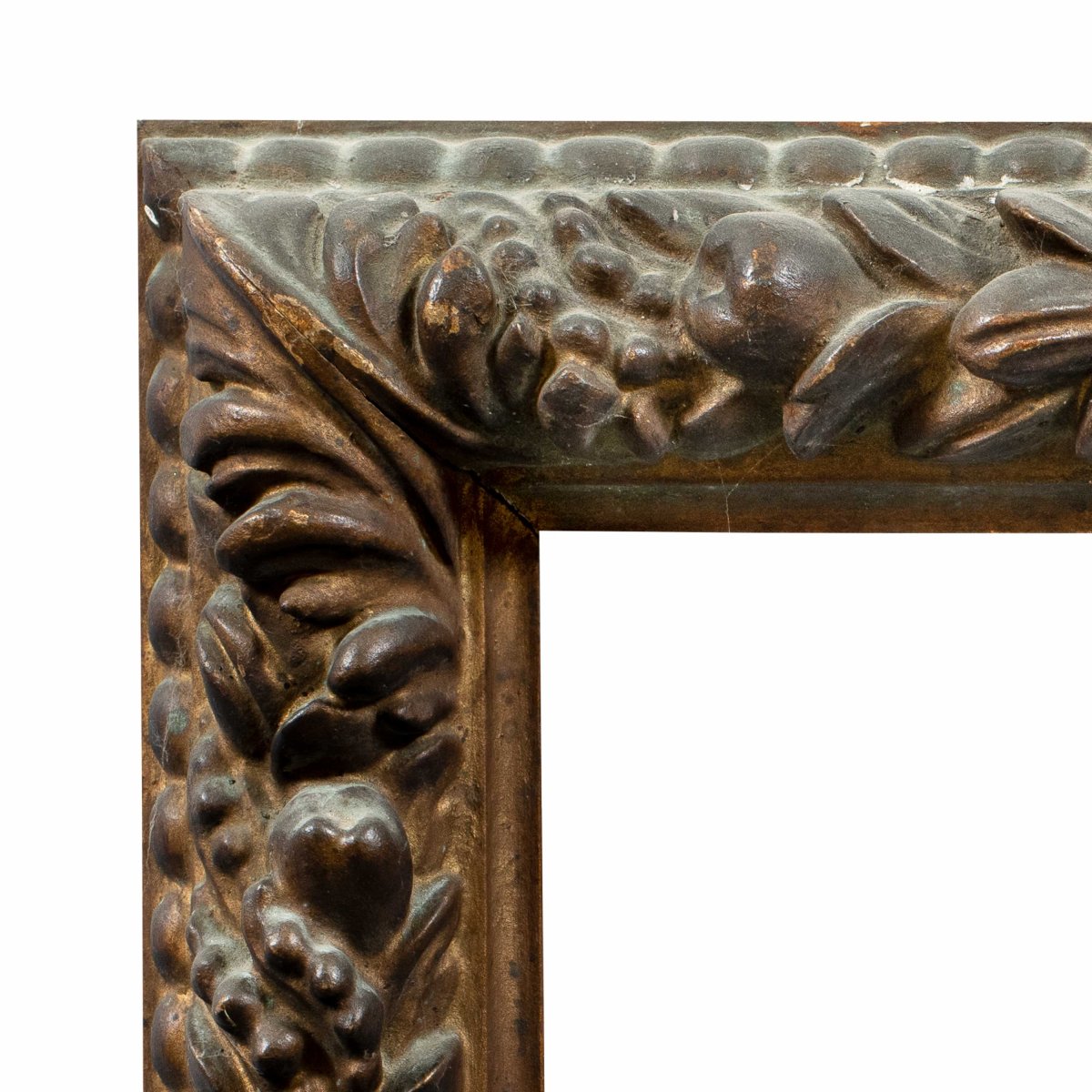 Cadre en bois sculpté et doré. France, début du XXe siècle.-photo-2