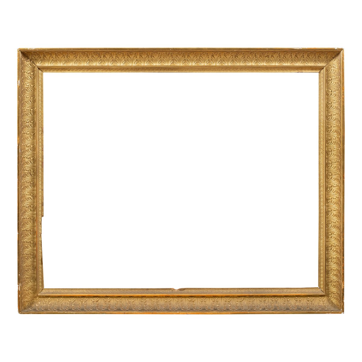 Neoclassical Carved And Gilded Wood Frame. Tuscany, Early 19th Century.