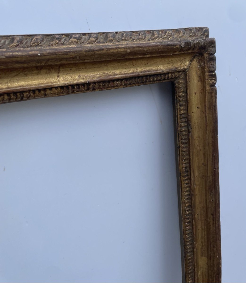 Carved And Gilded Wood "francesina" Frame. Venice, 18th Century.-photo-3
