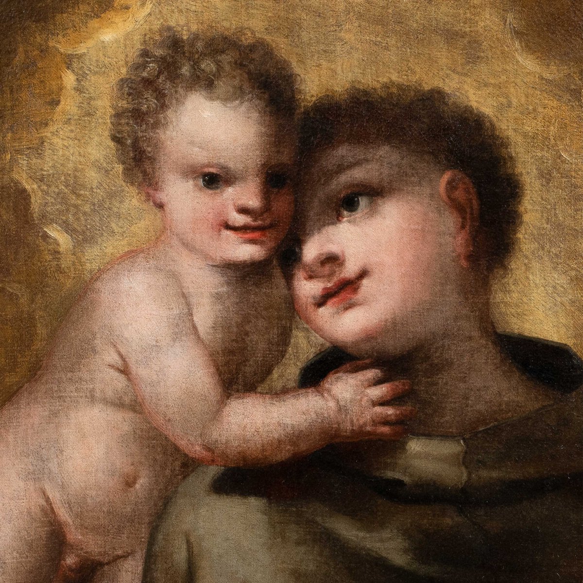 Marco Liberi (venice, C. 1644 – After 1691) – Saint Anthony Of Padua With The Child.-photo-2