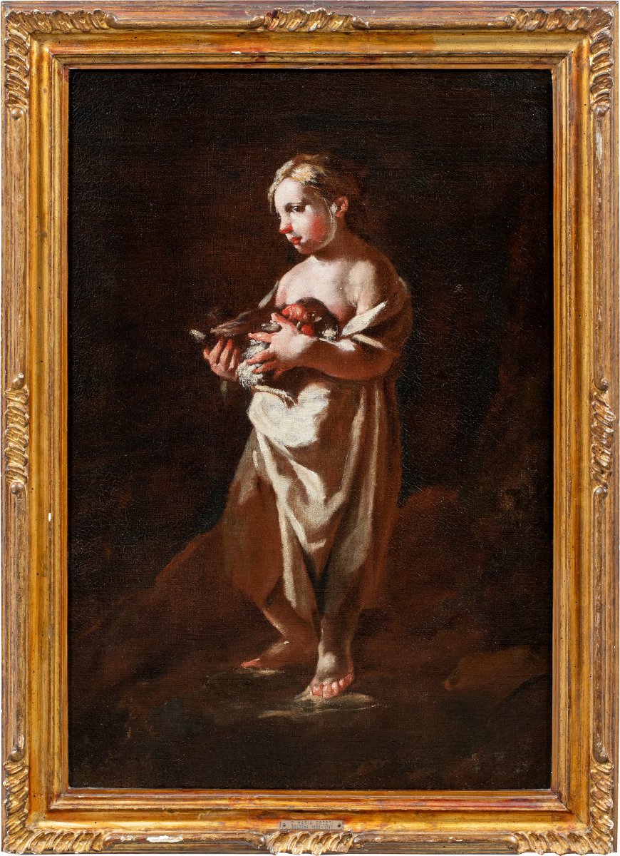 Giuseppe Maria Crespi, dit Lo Spagnoletto (Bologne 1665 - Bologne 1747) - Couple d'enfants.-photo-3