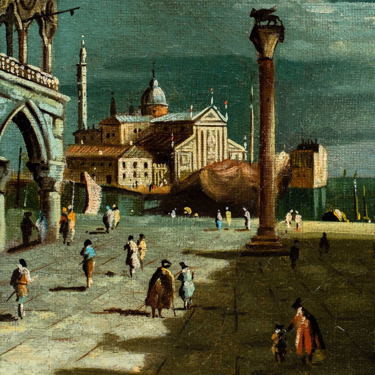 Ippolito Nicolò Spinola Of Lerma (19th Century) - Venice, View Of St. Mark's Square.-photo-1